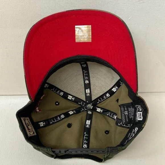 NEW ERA 9Fifty NBA Chicago Bulls GREEN CAMO Snapback Baseball Hat Cap HARDWOOD